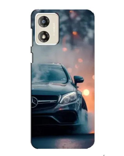 Чехол для Motorola MOTO G13 с картинкой «Mercedes — ночной город»