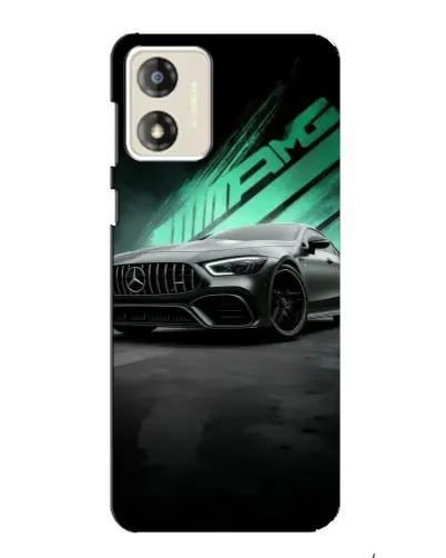 Чехол для Motorola MOTO G13 с картинкой «Темный Mercedes AMG»