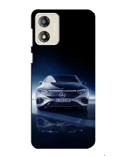Чехол для Motorola MOTO G13 с картинкой «Ночной Mercedes EQ»