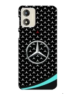 Чехол для Motorola MOTO G13 с картинкой «Mercedes — бирюзовый акцент»