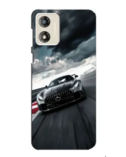 Чехол для Motorola MOTO G13 с картинкой «Гоночный Mercedes AMG»