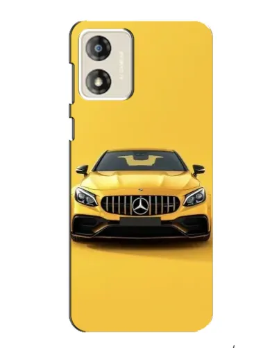Чехол для Motorola MOTO G13 с картинкой «Желтый Mercedes GT»