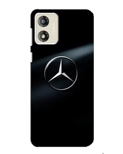 Чехол для Motorola MOTO G13 с картинкой «Mercedes на металле»