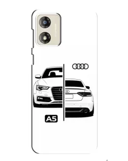 Чехол для Motorola MOTO G13 с картинкой «Audi — контрастный дизайн»