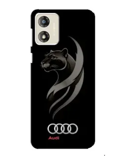 Чехол для Motorola MOTO G13 с картинкой «Графика — пантера и Audi»