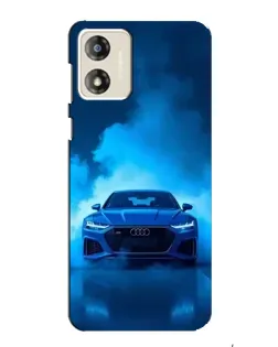 Чехол для Motorola MOTO G13 с картинкой «Audi — голубая энергия»