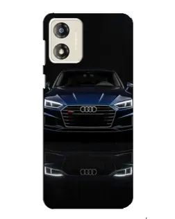 Чехол для Motorola MOTO G13 с картинкой «Audi — ночное отражение»