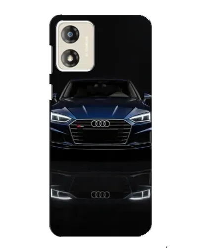 Чехол для Motorola MOTO G13 с картинкой «Audi — ночное отражение» Чехол для Motorola MOTO G13 с картинкой «Audi — ночное отражение»
