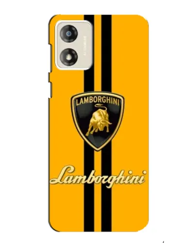 Чехол для Motorola MOTO G13 с картинкой «Lamborghini Stripe желтый»
