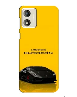 Чехол для Motorola MOTO G13 с картинкой «Lamborghini Huracan черный»