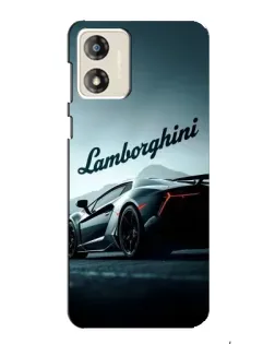 Чехол для Motorola MOTO G13 с картинкой «Классическая надпись Lamborghini»