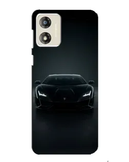 Чехол для Motorola MOTO G13 с картинкой «Черный Lamborghini Aventador»