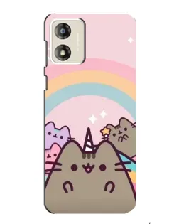 Чехол для Motorola MOTO G13 с картинкой «Единорог Pusheen»