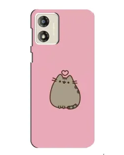 Чехол для Motorola MOTO G13 с картинкой «Pusheen сердце»