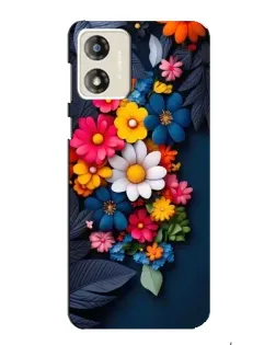 Чехол для Motorola MOTO G13 с картинкой «Цветочная феерия»