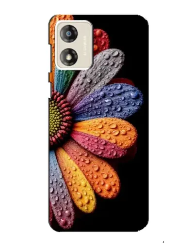 Чехол для Motorola MOTO G13 с картинкой «Радужный цветок»