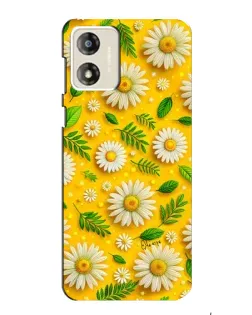 Чехол для Motorola MOTO G13 с картинкой «Ромашковое солнце»