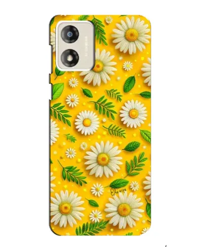 Чехол для Motorola MOTO G13 с картинкой «Ромашковое солнце»