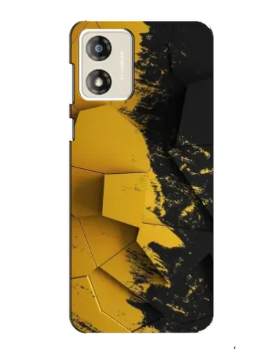 Чехол для Motorola MOTO G13 с картинкой «Золотые осколки геометрии» Чехол для Motorola MOTO G13 с картинкой «Золотые осколки геометрии»