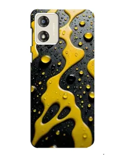 Чехол для Motorola MOTO G13 с картинкой «Жидкое желтое золото»