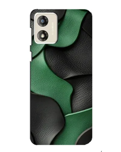 Чехол для Motorola MOTO G13 с картинкой «Зеленые кожаные волны» Чехол для Motorola MOTO G13 с картинкой «Зеленые кожаные волны»