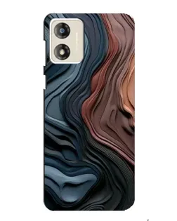 Чехол для Motorola MOTO G13 с картинкой «Цветные волны каньона»
