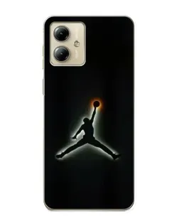 Чехол для Motorola MOTO G14 с картинкой «Jordan Gradient Logo»