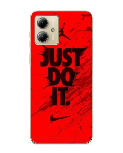 Чехол для Motorola MOTO G14 с картинкой «Nike Just Do It»