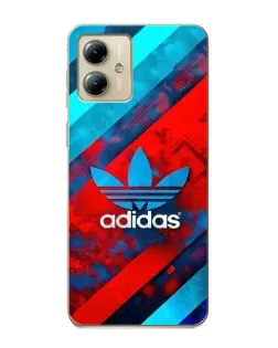 Чехол для Motorola MOTO G14 с картинкой «Абстракция Adidas»
