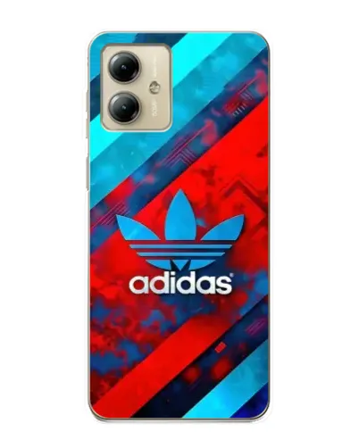 Чехол для Motorola MOTO G14 с картинкой «Абстракция Adidas»
