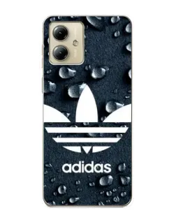 Чехол для Motorola MOTO G14 с картинкой «Adidas Trefoil Blue»