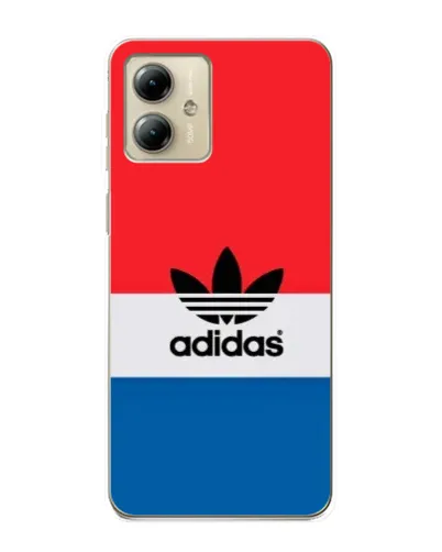 Чехол для Motorola MOTO G14 с картинкой «Ретро блоки Adidas»