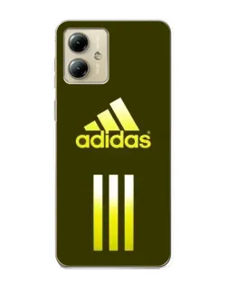 Чехол для Motorola MOTO G14 с картинкой «Оливковый градиент Adidas»