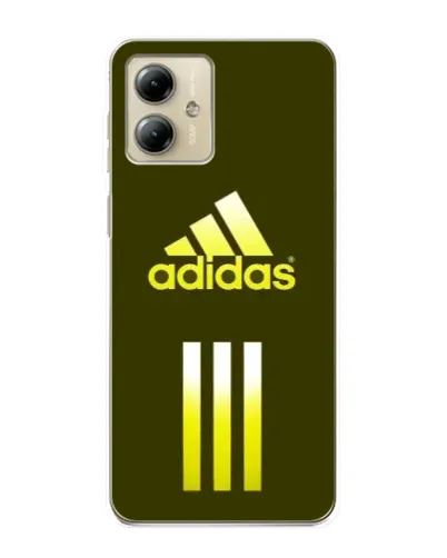 Чехол для Motorola MOTO G14 с картинкой «Оливковый градиент Adidas»