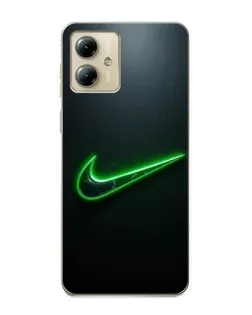Чехол для Motorola MOTO G14 с картинкой «Неоновый контур Nike» Чехол для Motorola MOTO G14 с картинкой «Неоновый контур Nike»