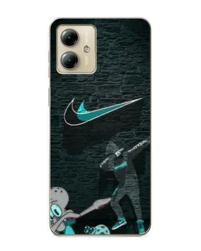 Чехол для Motorola MOTO G14 с картинкой «Спортивный арт Nike»