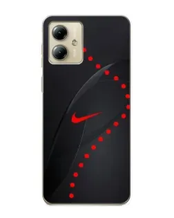 Чехол для Motorola MOTO G14 с картинкой «Абстрактный дизайн Nike»