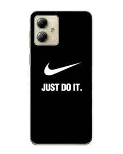 Чехол для Motorola MOTO G14 с картинкой «Классический принт Nike»