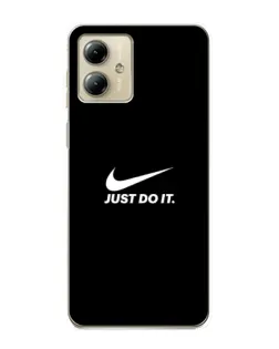 Чехол для Motorola MOTO G14 с картинкой «Минимализм от Nike»