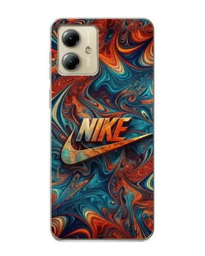 Чехол для Motorola MOTO G14 с картинкой «Nike в абстракции»
