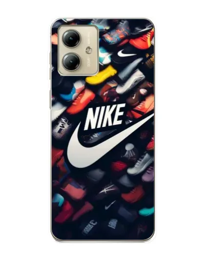 Чехол для Motorola MOTO G14 с картинкой «Коллекция кроссовок Nike»
