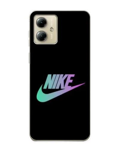 Чехол для Motorola MOTO G14 с картинкой «Nike — городская ночь»
