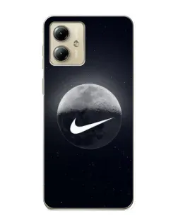 Чехол для Motorola MOTO G14 с картинкой «Nike в стиле граффити»