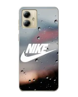 Чехол для Motorola MOTO G14 с картинкой «Nike в стиле ретро»