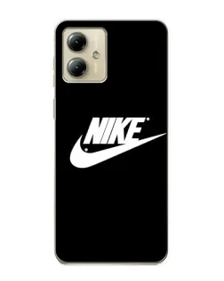 Чехол для Motorola MOTO G14 с картинкой «Мазки краски Nike»