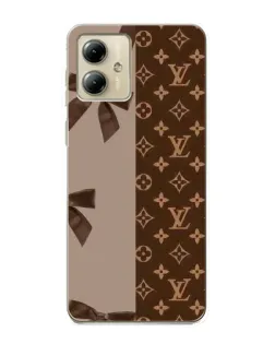 Чехол для Motorola MOTO G14 с картинкой «Louis Vuitton — банты»