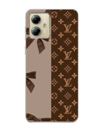 Чехол для Motorola MOTO G14 с картинкой «Louis Vuitton — банты»
