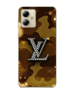 Чехол для Motorola MOTO G14 с картинкой «Камуфляжный Louis Vuitton»