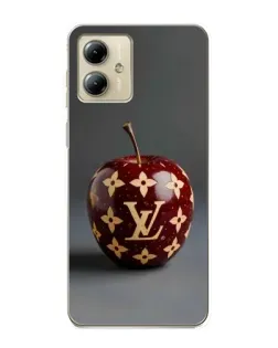 Чехол для Motorola MOTO G14 с картинкой «Красное яблоко LV»