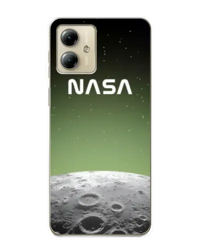 Чехол для Motorola MOTO G14 с картинкой «NASA — лунный градиент»